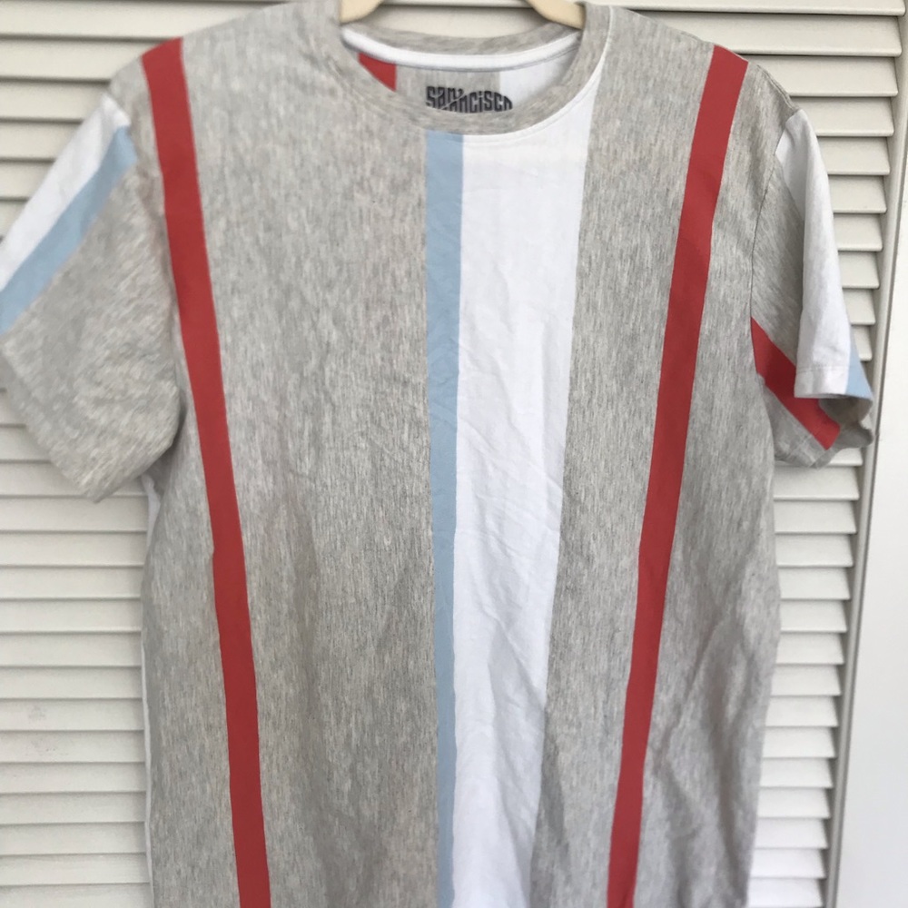 Mens San Francisco Work Shirts Short Sleeve Size L